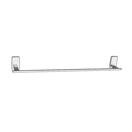 24-Inch SS304 Towel Rod | Chrome Finish Wall-Mounted Holder with Stand for Bathroom & Hotel - Compel Series