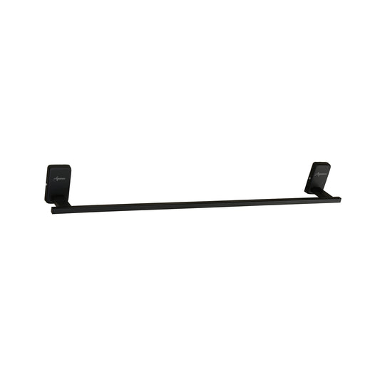 18-Inch SS304 Towel Rod | Matte Black Finish Wall-Mounted Holder with Powder Coating - Compel Series