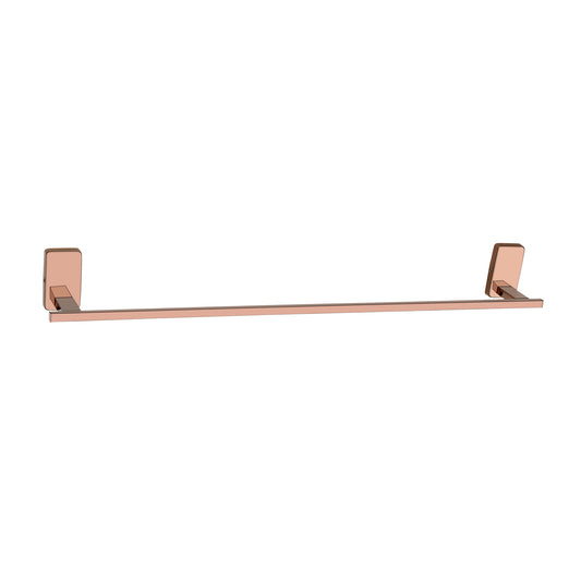 18-Inch SS304 Towel Rod | Rose Gold Finish Wall-Mounted Holder with PVD Coating - Compel Series