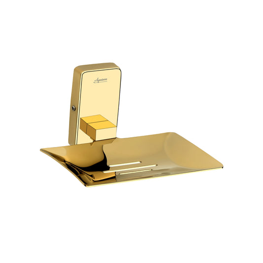 Wall-Mounted SS304 Soap Dish in Gold Finish with PVD Coating - Heavy-Duty, Elegant & Durable - Compel Series
