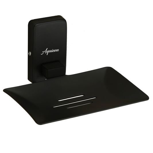 Wall-Mounted SS304 Soap Dish in Matte Black Finish with Powder Coating - Heavy-Duty, Elegant & Durable - Compel Series
