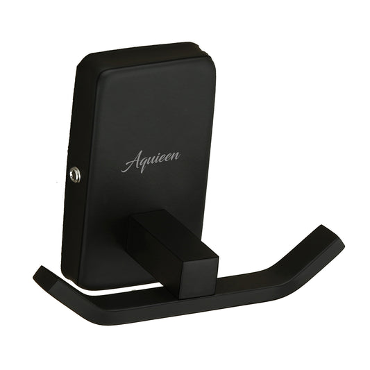 Robe Hook in Matte Black Finish with Powder Coating, SS304 Made, Wall-Mounted Towels & Clothes Hanger