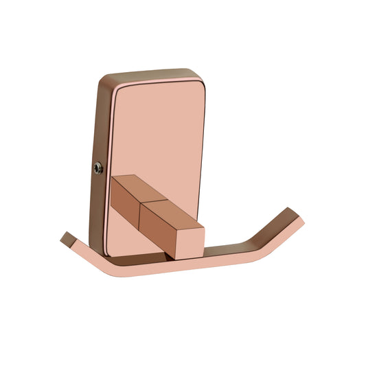 Robe Hook in Rose Gold Finish with PVD Coating, SS304 Made, Wall-Mounted Towels & Clothes Hanger