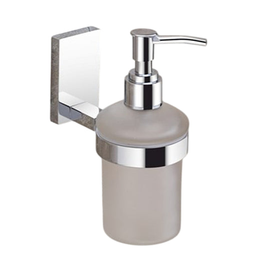 Liquid Soap Dispenser Chrome Finish, SS304 Stainless Steel Made, Wall-Mounted for Bathroom & Kitchen Use - Compel Series