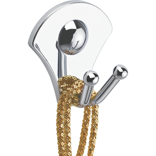 Robe Hook in Chrome Finish, SS304 Made, Wall-Mounted Towels & Clothes Hanger