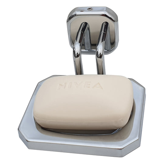 Wall-Mounted SS304 Soap Dish in Chrome Finish - Heavy-Duty, Elegant & Durable - Emerald Series
