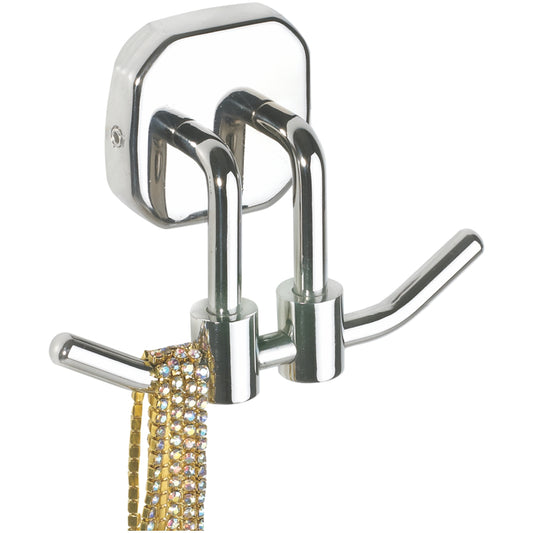 Robe Hook in Chrome Finish, SS304 Made, Wall-Mounted Towels & Clothes Hanger