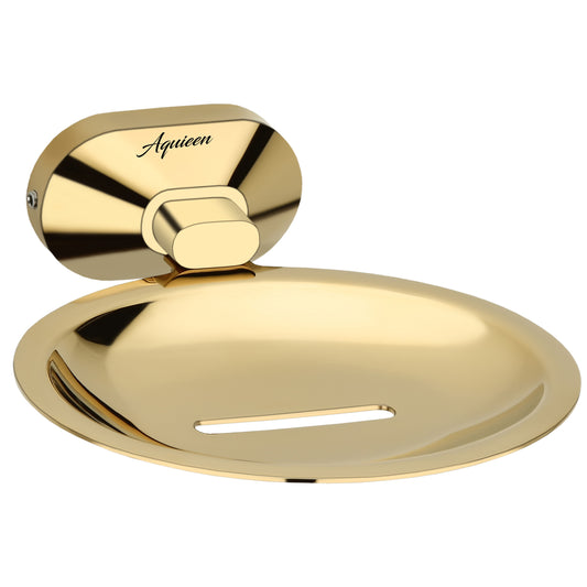 Wall-Mounted SS304 Soap Dish in Gold Finish with PVD Coating - Heavy-Duty, Elegant & Durable - Cuff Series