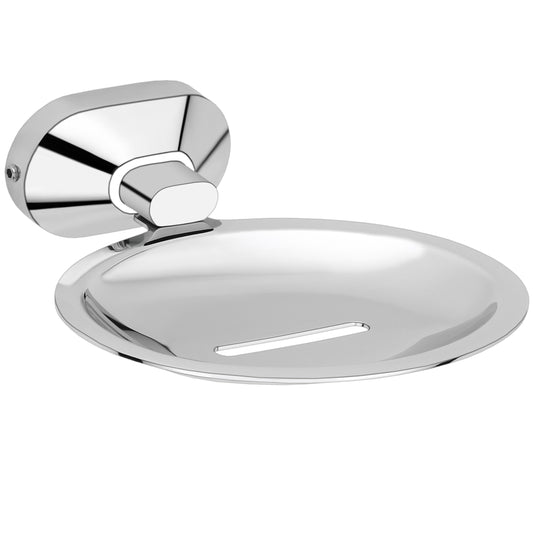 Wall-Mounted SS304 Soap Dish in Chrome Finish - Heavy-Duty, Elegant & Durable - Cuff Series