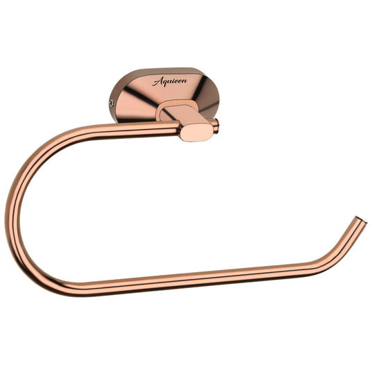 Wall-Mounted Napkin Ring Holder - Heavy-Duty SS304 Stainless Steel in Rose Gold Finish with PVD Coating - Cuff Series