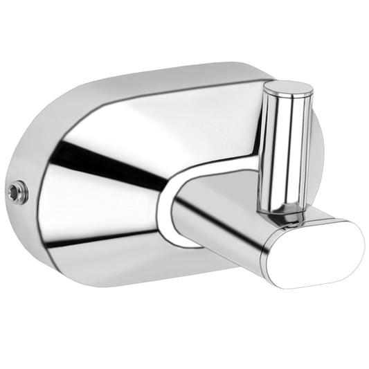 Robe Hook in Chrome Finish, SS304 Made, Wall-Mounted Towels & Clothes Hanger
