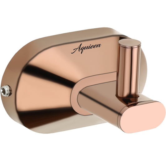 Robe Hook in Rose Gold Finish with PVD Coating, SS304 Made, Wall-Mounted Towels & Clothes Hanger