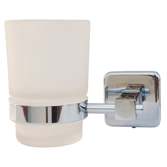Wall-Mounted Tumbler Holder - SS304 Stainless Steel Body with Chrome Finish, Durable and Functional Bathroom Addition | Blanco Series