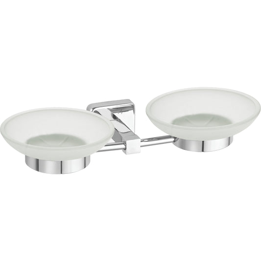 Dual Tray Wall-Mounted SS304 Soap Dish in Chrome Finish - Heavy-Duty, Stylish & Durable - Blanco Series