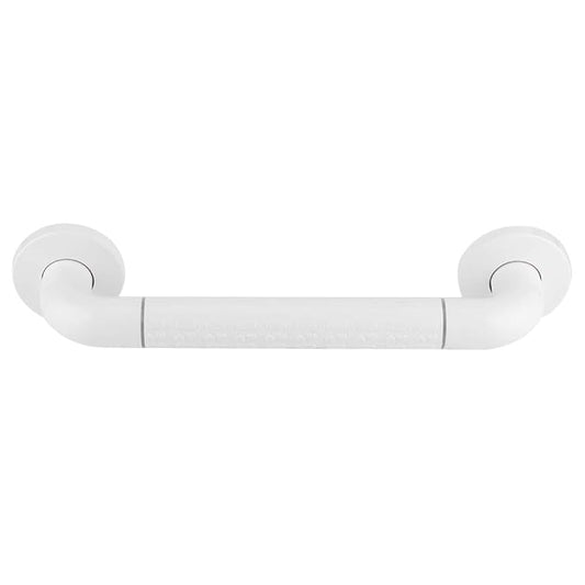 12-Inch Wall-Mounted Solid Grab Bar | Heavy-Duty SS304 Stainless Steel Core with Anti-Slip & Anti-Bacterial ABS Cover | Safety Support Handle for Bathrooms & Elderly Assistance