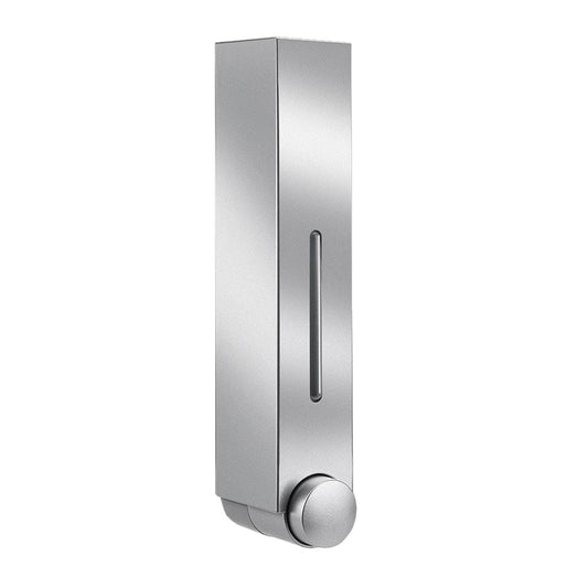 400ml Wall-Mounted Plastic Soap Dispenser - Chrome Finish, Compact & Refillable