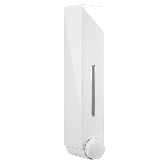 400ml Wall-Mounted Soap Dispenser - White Finish, Compact & Refillable for Everyday Use