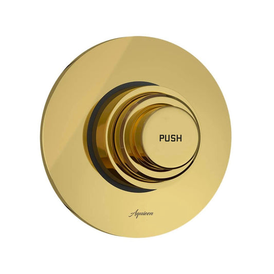 1.25-inch Round Flush Valve in Gold FInish | Heavy-Duty Brass Toilet Flush Valve with PVD Coating | Flush Valve for Bathrooms, Commercial Restrooms, & Hygienic Toilet Installation