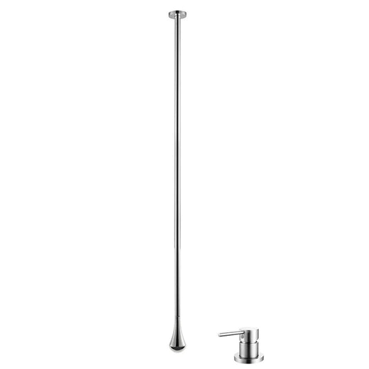Ceiling Mounted Basin Mixer Tap in Chrome Finish | Heavy-Duty Brass Made | Hot & Cold Water Tap | Drop Series