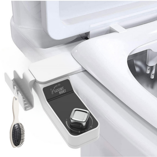 ABS Dual Flow Toilet Bidet Spray Kit with Mobile Holder | High-Pressure Handheld Jet Spray for Western Toilets | Adjustable & Non-Electric