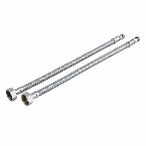 24" M10 Flexible Connection Pipe for Basin Mixer Tap | Heavy-Duty Flexible & Rust-Proof Stainless Steel Braided Water Supply Hose for Kitchen & Bathroom