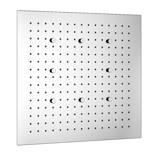 24x24" Ceiling Shower with Rain & Mist Modes | Chrome Finish SS304 | Luxury Spa Shower