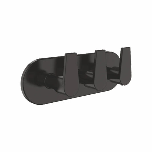 Wall-Mounted 4-Way Diverter with Exposed Part Kit | | Brass Body with Matte Black Finish | PVD Coating | Multi-Function Water Control for Showers & Taps