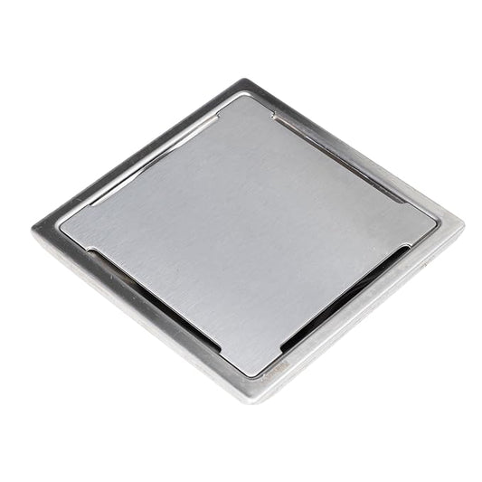 6x6 Inch Floor Grating / Drainer In Matte Finish | Suzan Design & Heavy-Duty SS304 Drainer | Anti-Clog & Rust-Resistant Drain Cover for Bathroom & Kitchen