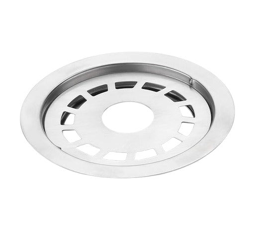 5x5 Inch Floor Grating / Drainer With Pipe Hole | Round Design & Heavy-Duty SS304 Drainer In Matte Finish | Anti-Clog & Rust-Resistant Drain Cover for Bathroom & Kitchen