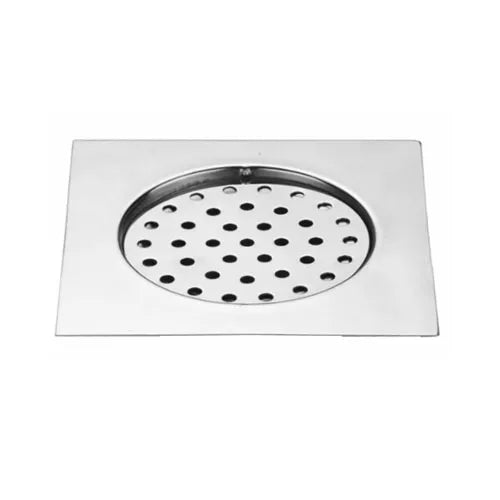 5x5 Inch Floor Grating / Drainer In Matte Finish | Classic Square Design & Heavy-Duty SS304 Drainer | Anti-Clog & Rust-Resistant Drain Cover for Bathroom & Kitchen