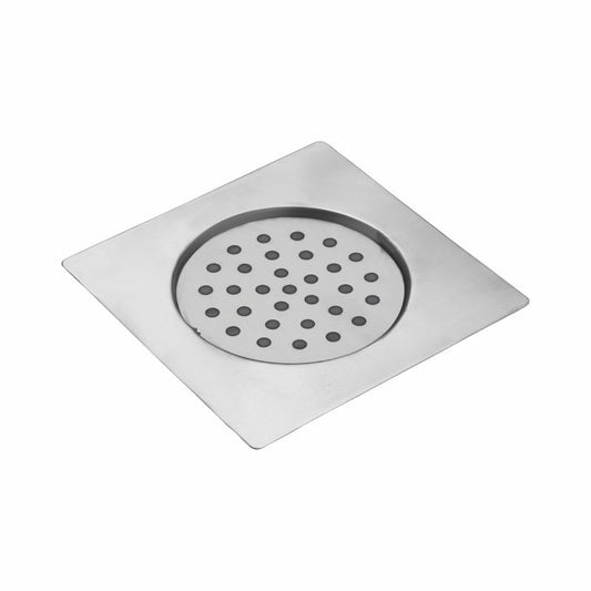 5x5 Inch Floor Grating / Drainer In Matte Finish | Classic Square Design & Heavy-Duty SS304 Drainer | Anti-Clog & Rust-Resistant Drain Cover for Bathroom & Kitchen