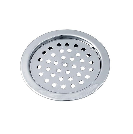 5x5 Inch Floor Grating / Drainer In Matte Finish | Classic Round Design & Heavy-Duty SS304 Drainer | Anti-Clog & Rust-Resistant Drain Cover for Bathroom & Kitchen