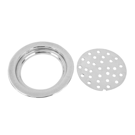 5x5 Inch Floor Grating / Drainer In Matte Finish | Classic Round Design & Heavy-Duty SS304 Drainer | Anti-Clog & Rust-Resistant Drain Cover for Bathroom & Kitchen