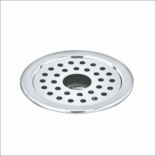 5x5 Inch Floor Grating / Drainer With Pipe Hole | Classic Round Design & Heavy-Duty SS304 Drainer In Matte Finish | Anti-Clog & Rust-Resistant Drain Cover for Bathroom & Kitchen