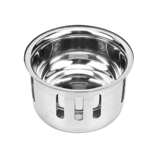 Anti-Foul Cockroach Trap | SS304 Stainless Steel Floor Drain Cover in Brushed Silver Finish