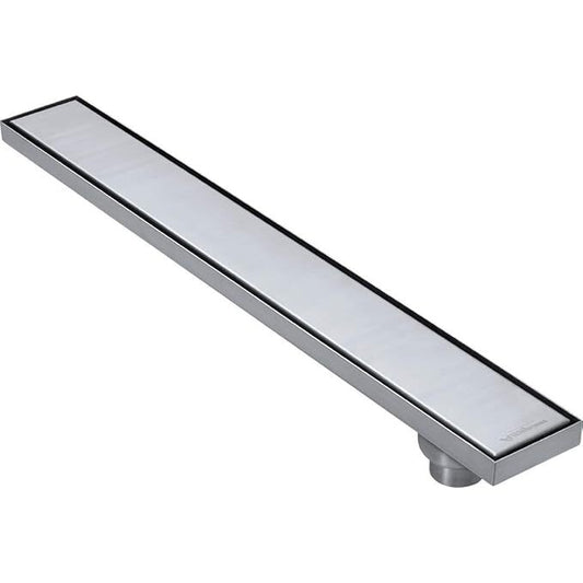 4x24 Inch Tile/Marble Insert Floor Grating / Drainer with Side Hole & Anti-Foul Cockroach Trap | Heavy-Duty SS304 Drainer with Matte Finish | Tile Drainer for Bathroom & Kitchen