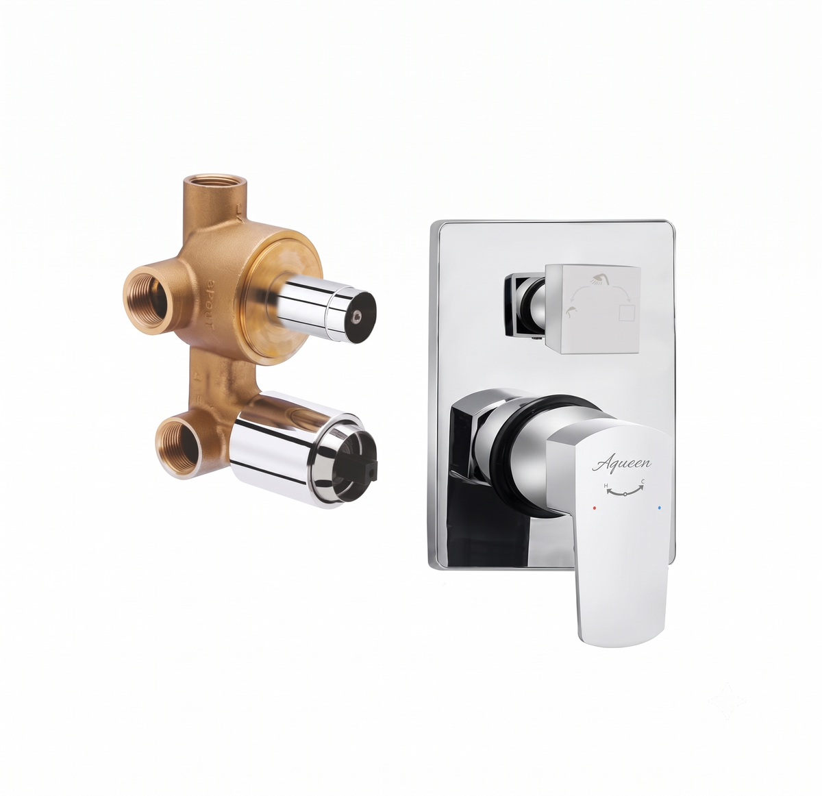 Zura Diverter Set 8 SHOWER WITH 4 BODY JET