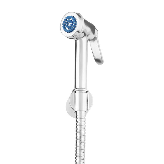 Health Faucet Set in Chrome Finish - Quince Series Brass Jet Spray with 1m SS Hose & Hook
