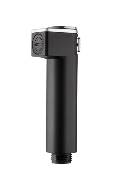 Health Faucet Set in Black Finish - Ceramice Series ABS Jet Spray with 1m SS Hose & Hook
