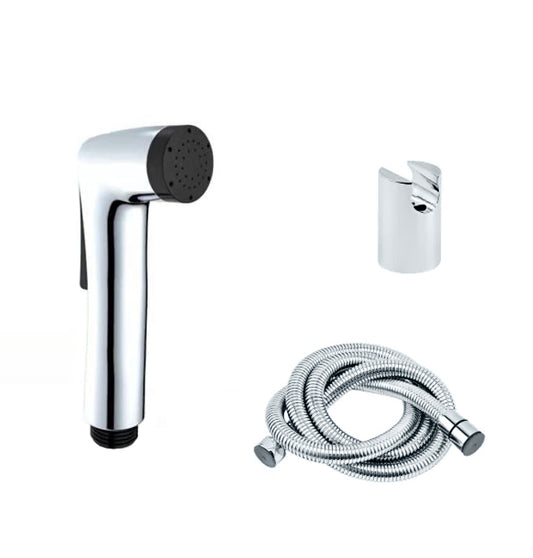 Health Faucet Set in Chrome Finish - Blanco Series Round Shape ABS Jet Spray with Hose & Hook