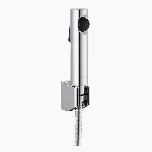 Health Faucet Set in Chrome Finish - Zura Series Dual Flow ABS Jet Spray with 1m SS Hose & Hook