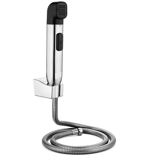 Health Faucet Set in Chrome & Flare Finish - Flare Series ABS Jet Spray with Hose & Hook