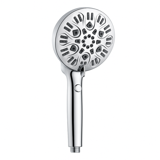 11-Function Aromatherapy Hand Shower, Chrome Finish, ABS Body, Wall-Mounted for Bathroom Use - Aromatherapy Experience
