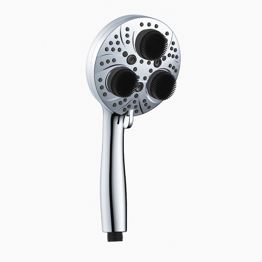 10-Function Hand Shower, Chrome Finish, ABS Body, Wall-Mounted for Bathroom Use - Elite Series