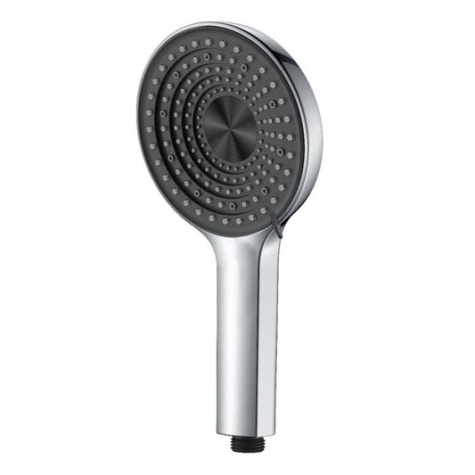 3-Function Hand Shower, Black & Chrome Finish, ABS Body, Wall-Mounted for Bathroom Use - Massage, Mist & Rain Modes