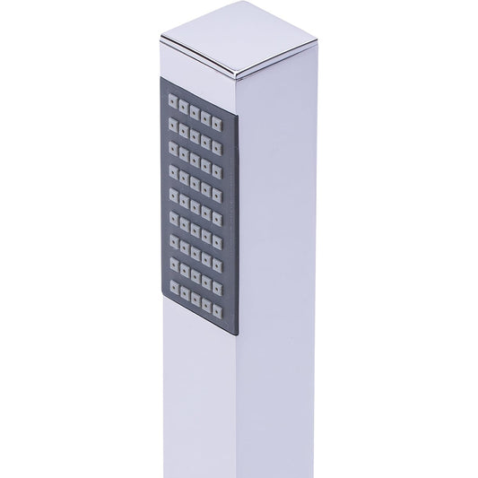 Single-Function Square Hand Shower, Chrome Finish, ABS Body, Wall-Mounted for Bathroom Use - Q-BO Series