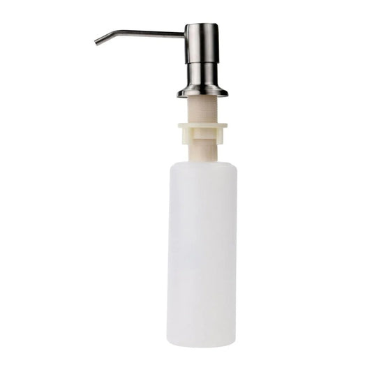 300ml Under-Mount Soap Dispenser for Kitchen Sink - Gun Grey Finish, SS304 Pump, Refillable Bottle