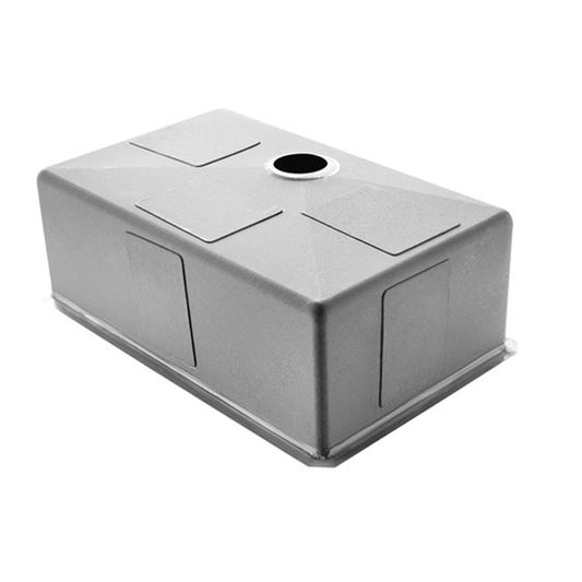 18x16x9 Inch Handmade Kitchen Sink - SS304 Stainless Steel, Brushed Silver, with Coupling