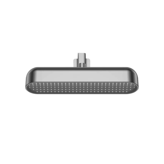 15x4 Inch Rectangular Overhead Shower - ABS Body, Chrome Finish, Wall-Mounted, Valentio Series