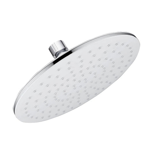 9-Inch Round Overhead Shower with Self-Clean Feature - ABS Body, Chrome Finish, Wall/Ceiling Mounted